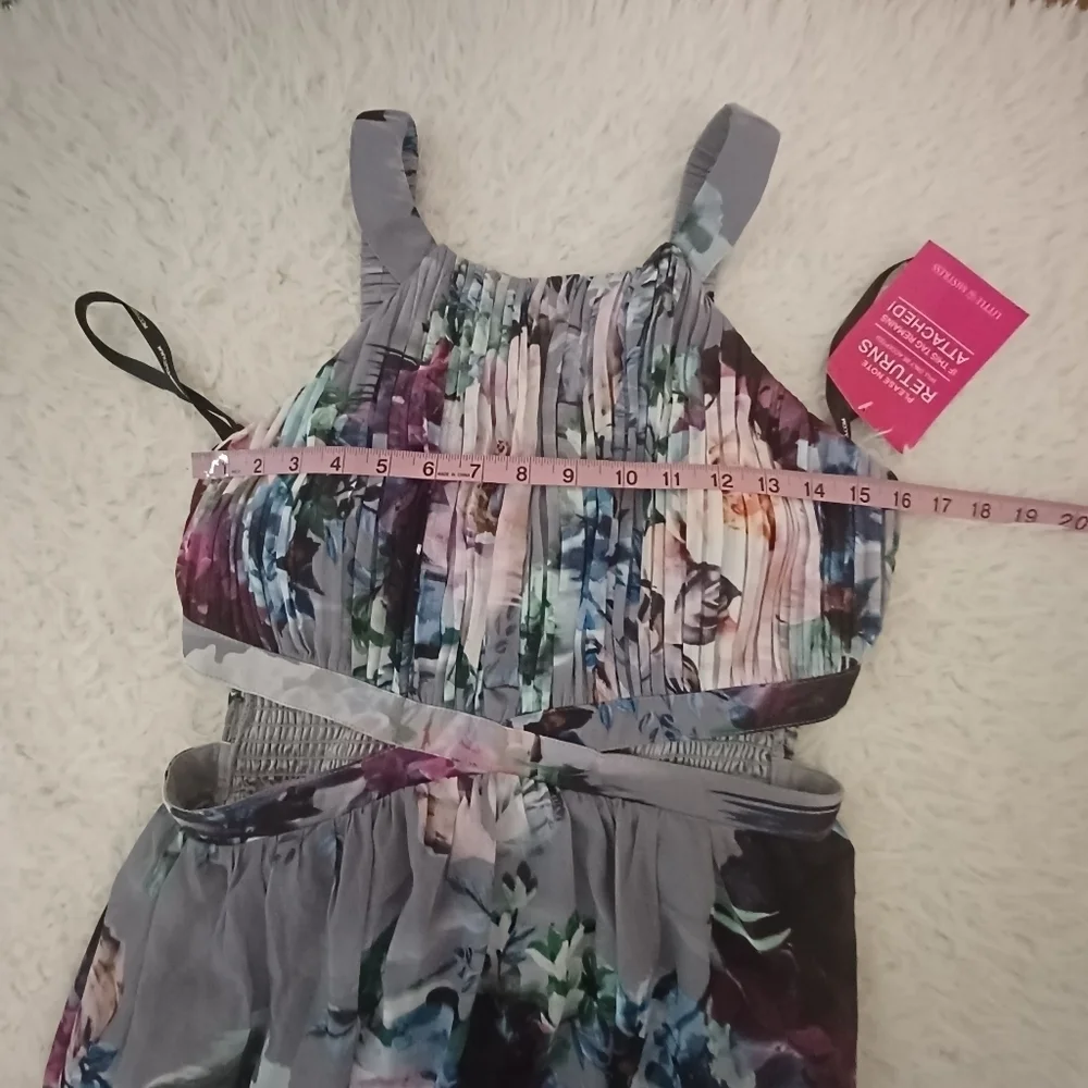 LITTLE Mistress Floral Halter Maxi Dress Sz 12 NWT - Picture 11 of 13